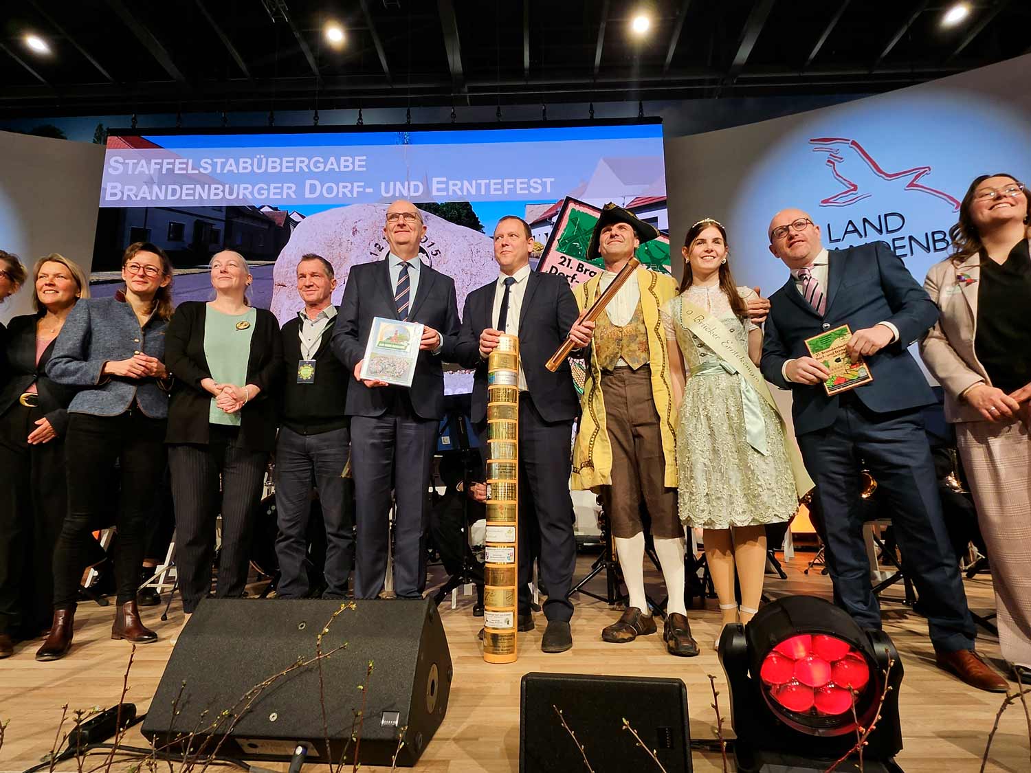 Grüne Woche, Brandenburgisches Dorf- und Erntefest 2026, Damelang, Planebruch, Staffelübergabe