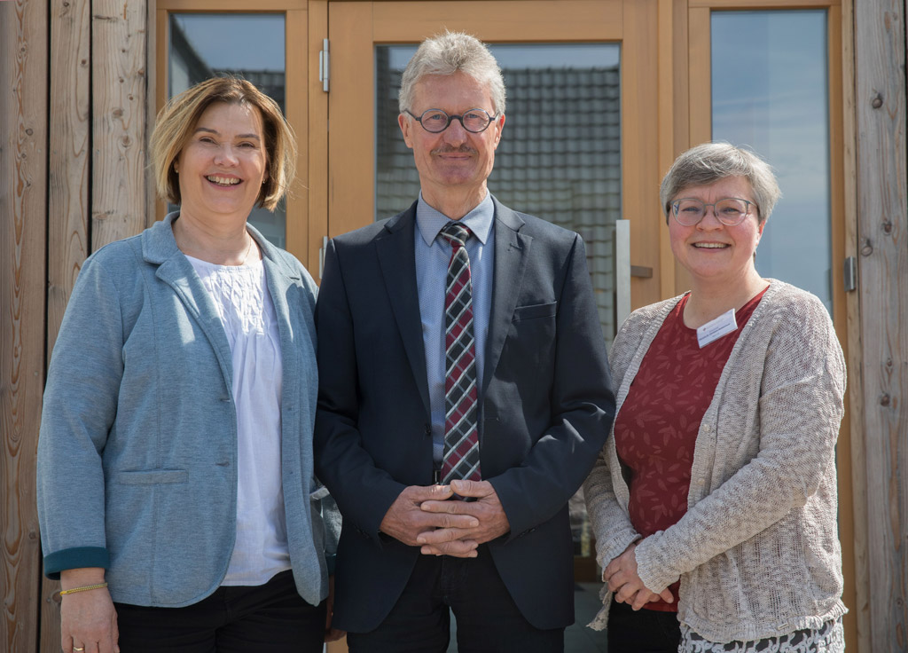 Kreiskirchenrat, Vizepräses Birgit Erken, Präses Dr.-Ing. Thomas Götze, Vizepräses Pfarrerin Dr. Christiane Moldenhauer