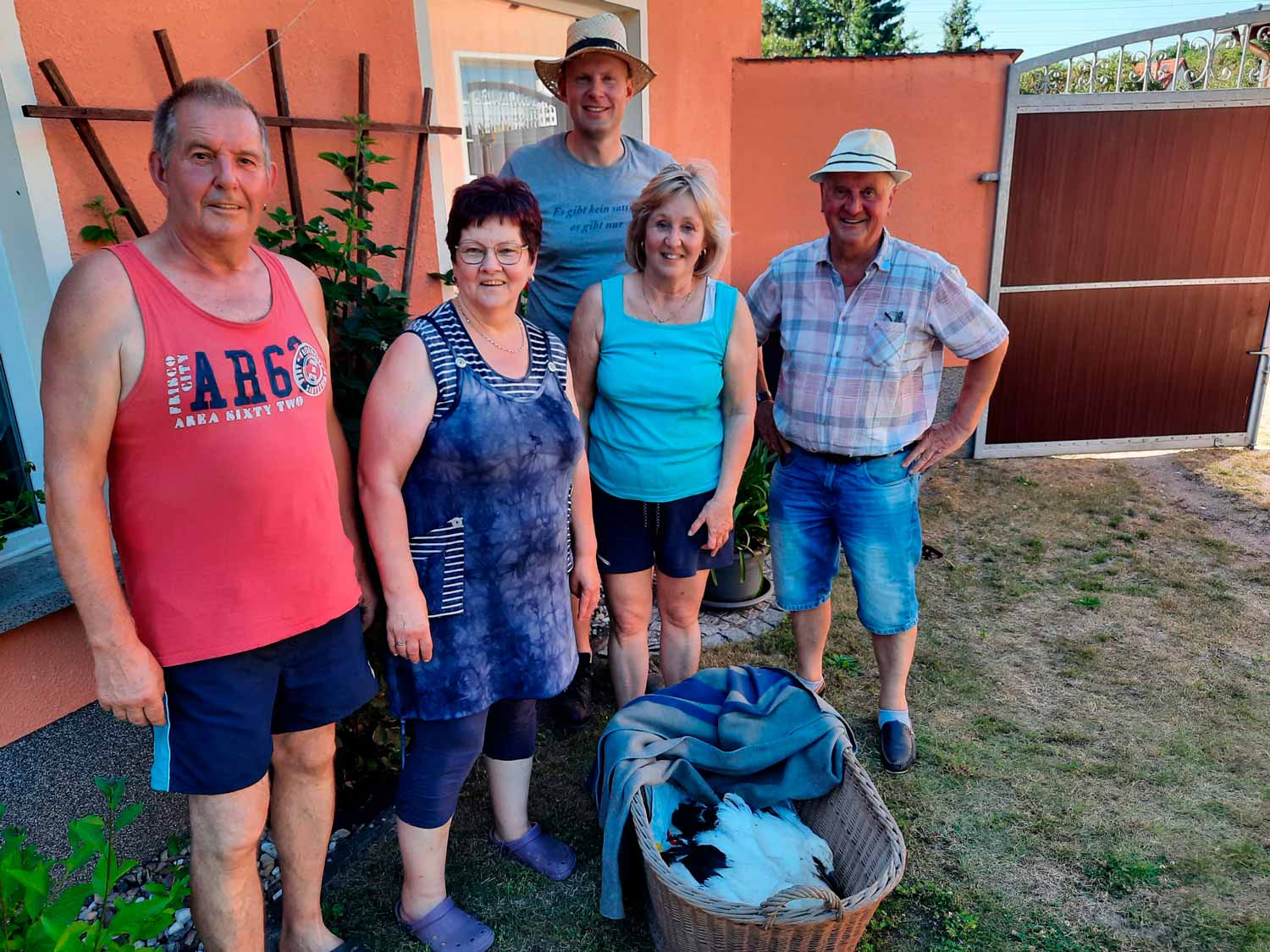 Trebitz, Störche, Storchrettung, Wilfried und Kerstin Näthe, Katrin Rechert, Steffen Ernicke und Bern Thiele